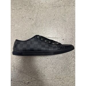 "Single Right Shoe" Louis Vuitton Damier Black Leather Shoe Men Size 8.5 Checker